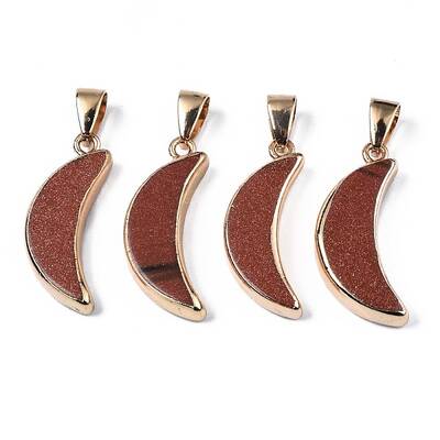 Synthetic Goldstone Pendants