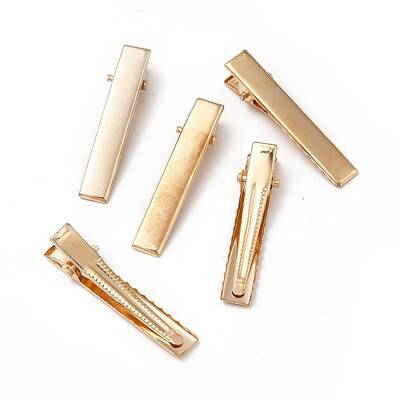 Iron Alligator Hair Clips Findings