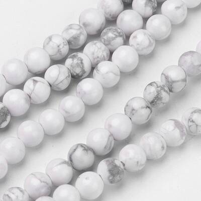 Natural Howlite Beads Strands