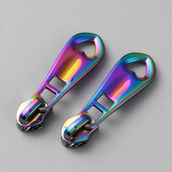 Hollow Heart Zinc Alloy Zipper Head Replacement