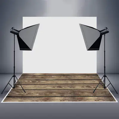 Rustic Wood Board Texture Photo Rubber Floor Mat - Aperturee