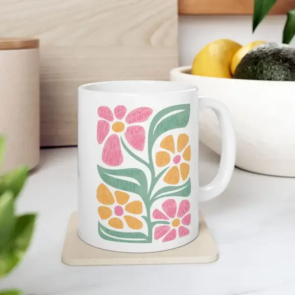 [Sale off up to 50%] Subtle Anti-Trump Flowers Mug  F*ck Donald Trump Coffee Cup  Anti-Maga Not My President  Gift for Democr...