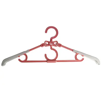 Home Magic Folding Color Hangers | Color: Red