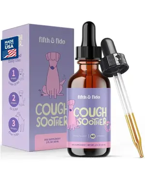 Fifth and Fido Dog Cough Remedy - Natural Elderberry Formula for Relief of Coughing & Sinus Congestion - Made in USA - 60 Ser...