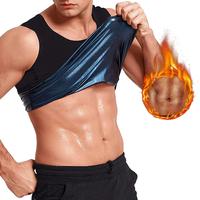 Men Sweat Sauna Vest Waist Trainer Heat Trapping Polymer Tank Top Shapewear Corset Gym Underwear  Body Shaper Athleisure Unde...