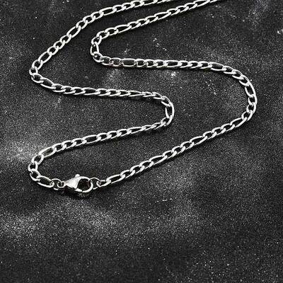 Tarnish Resistant 304 Stainless Steel Figaro Chain Necklace Making