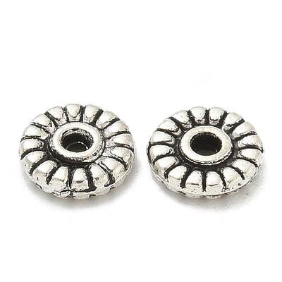 Tibetan Style Alloy Spacer Beads