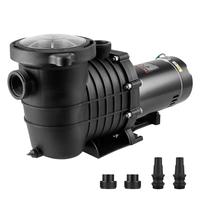 VEVOR Above Ground Pool Pump, 2 HP, 110 GPM Max Flow Single Speed Swimming Pool Pump, 110V/240V 3450 RPM 59 ft Max Head Pool ...