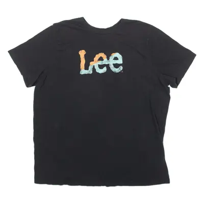 LEE T-Shirt Black Short Sleeve Mens XL