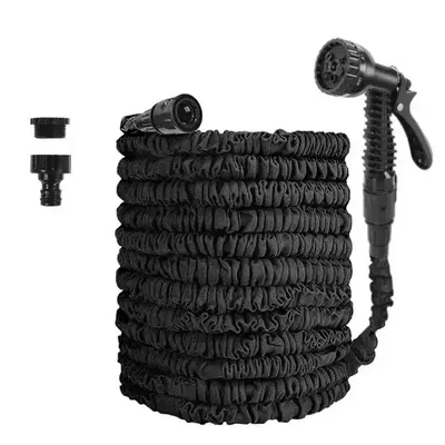 Magic Expandable Garden Hose with High Pressure Car Wash Nozzle, 25/50/75/100/125ft Options, Lightweight and Tangle-Free Desi...