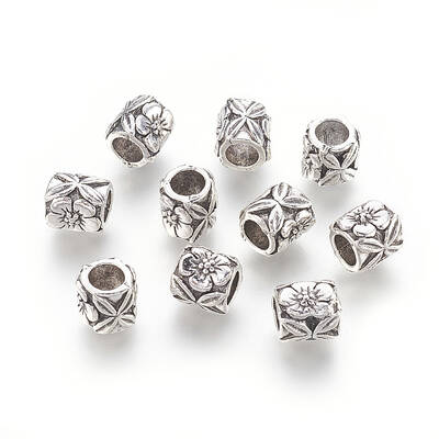 Tibetan Style Alloy European Beads