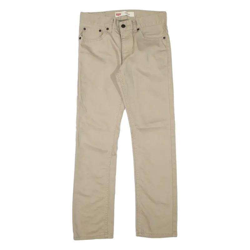 LEVI'S 511 Jeans Boys Beige Slim Straight W27 L27