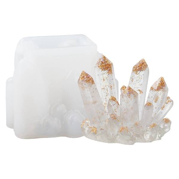 DIY Crystal Cluster Display Decoration Silicone Molds