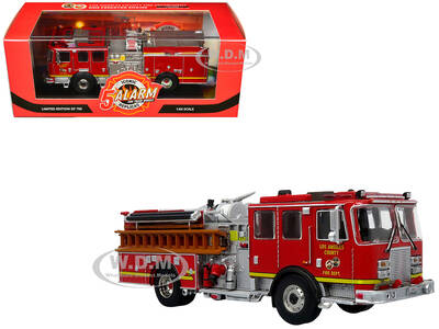 KME Predator Fire Engine Los Angeles County Fire Department Red 5 Alarm Series Limited Edition to 750 pieces Worldwide 1/64 D...