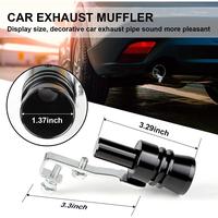 Universal Turbo Sound Pipe Whistle Muffler Sounder Simulator Tailpipe Noise Sound Enhancer Compatible with Truck, Motorcycle,...