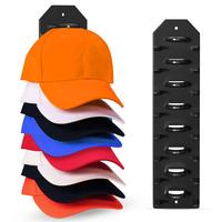 Hat Rack for Wall - Holds Up to 10 Hats, 1-Pack Hat Organizer with Strong Adhesive or Wall-Mounted Design for Door or Wall Us...