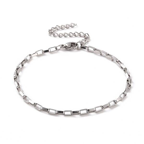 Non-Tarnish 304 Stainless Steel Venetian Chain Bracelet for Men Women