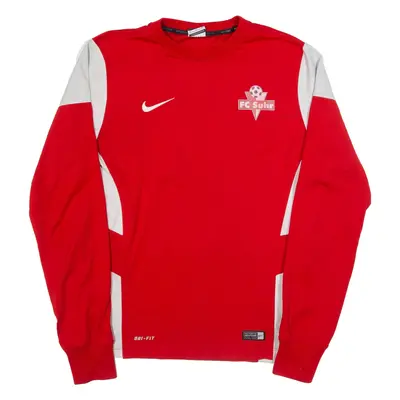 NIKE Fc Suhr Mens Football Shirt Jersey Red S
