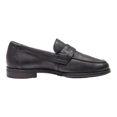 HENRI LLOYD Loafer Shoes Black Leather Mens UK 6.5