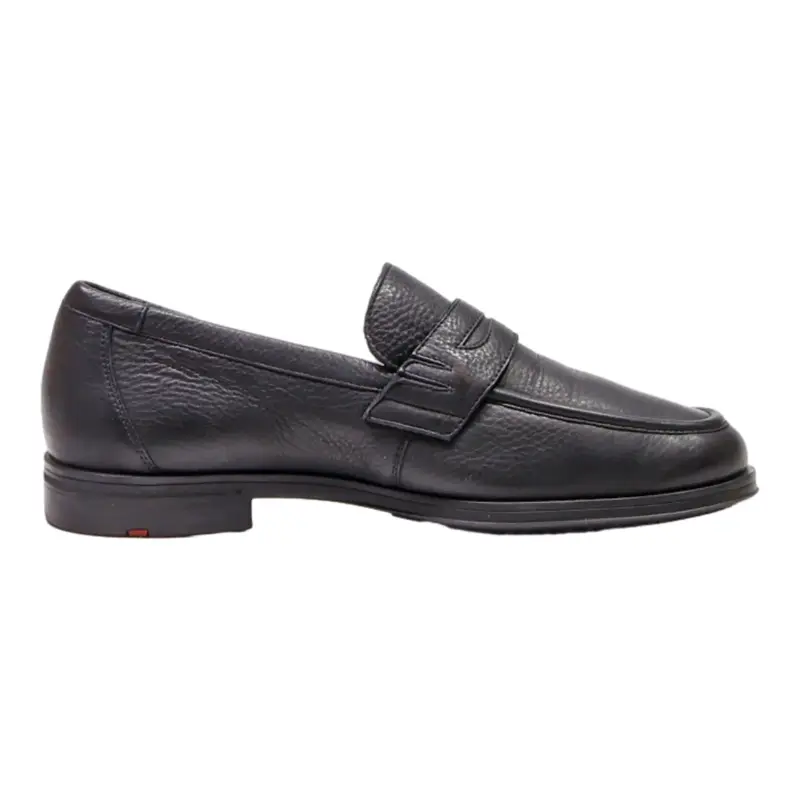 HENRI LLOYD Loafer Shoes Black Leather Mens UK 6.5