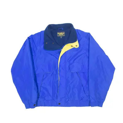 OSH KOSH B'Gosh Fleece Lined Insulated Ski Jacket Blue Nylon 90s Mens M