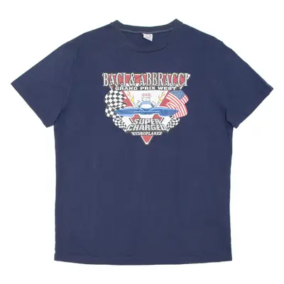 Grand Prix West Mens T-Shirt Blue M