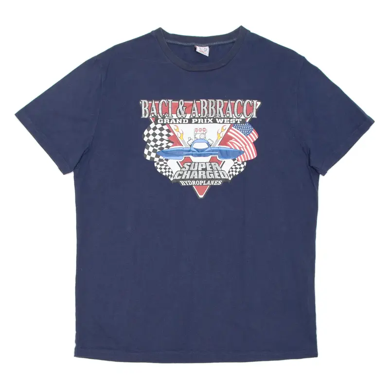 Grand Prix West Mens T-Shirt Blue M