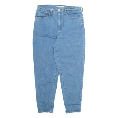 LEVI'S Womens Jeans Blue Regular Mom Stone Wash W32 L29