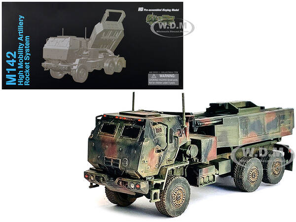 United States M142 High Mobility Artillery Rocket System (HIMARS) Green Camouflage NEO Dragon Armor Series 1/72 Plastic Mod...