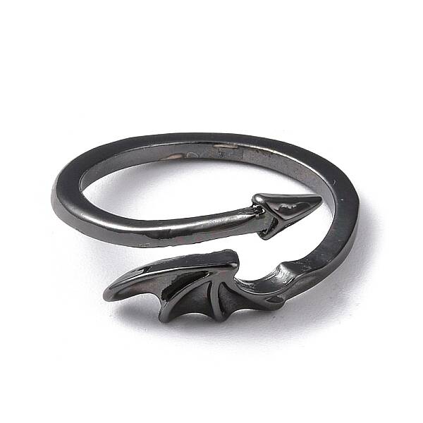 Alloy Wing Open Cuff Ring for Women