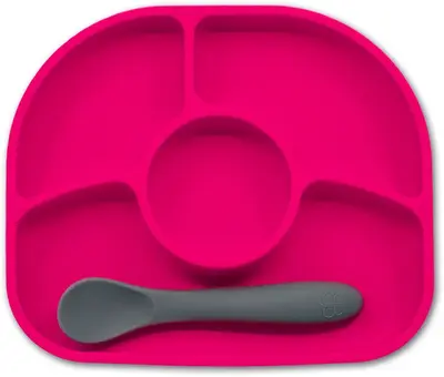 BBLÜV Yümi pink divided plate