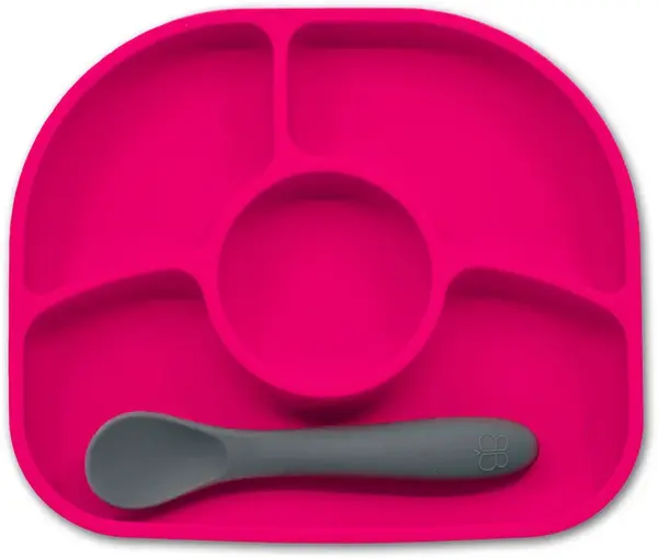 BBLÜV Yümi pink divided plate