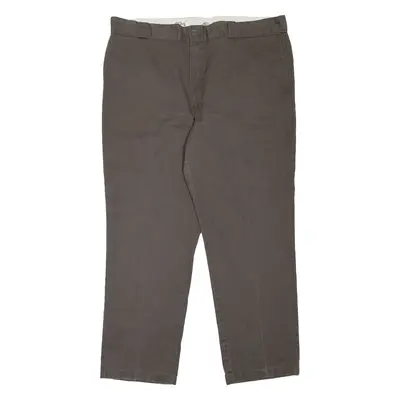 DICKIES 874 Workwear Mens Trousers Grey Regular Straight W44 L30