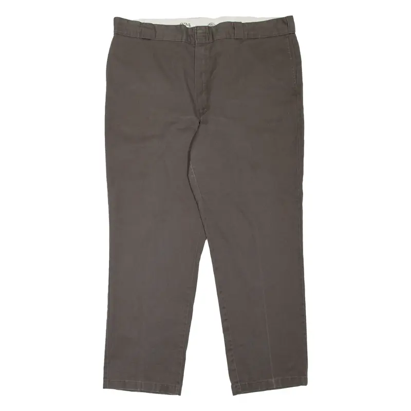 DICKIES 874 Workwear Mens Trousers Grey Regular Straight W44 L30