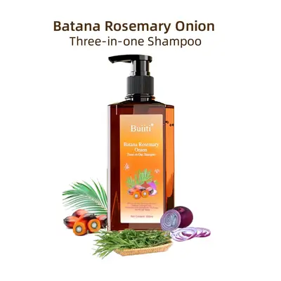 Buiiti Batana Rosemary & Onion 3-in-1 Shampoo – For All Hair Types | Nourishes, Strengthens, and Promotes Natural Hair Grow...