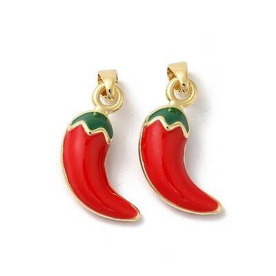 Rack Plating Brass Enamel Pendants
