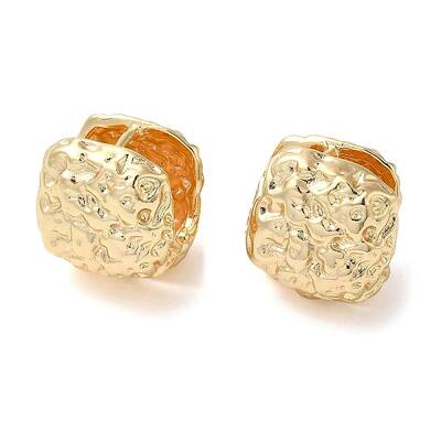 Hammered Brass Hoop Earring for Women
