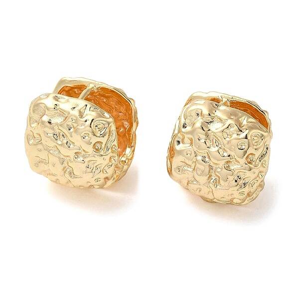 Hammered Brass Hoop Earring for Women