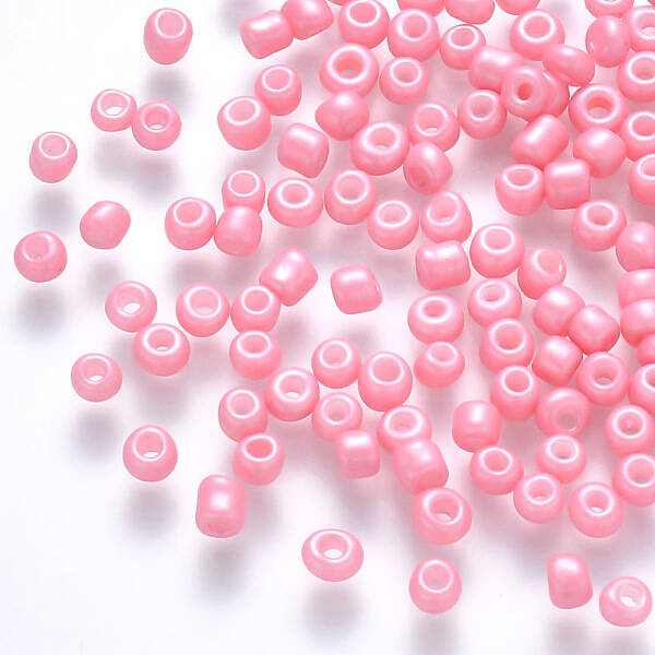 6/0 Baking Paint Glass Round Seed Beads