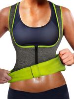 Women's Solid Zipper Sauna Shapewear Tank Top, Casual Comfortable Tummycontrol Shaper, Ladies Shapewear for All Seasons, Shap...
