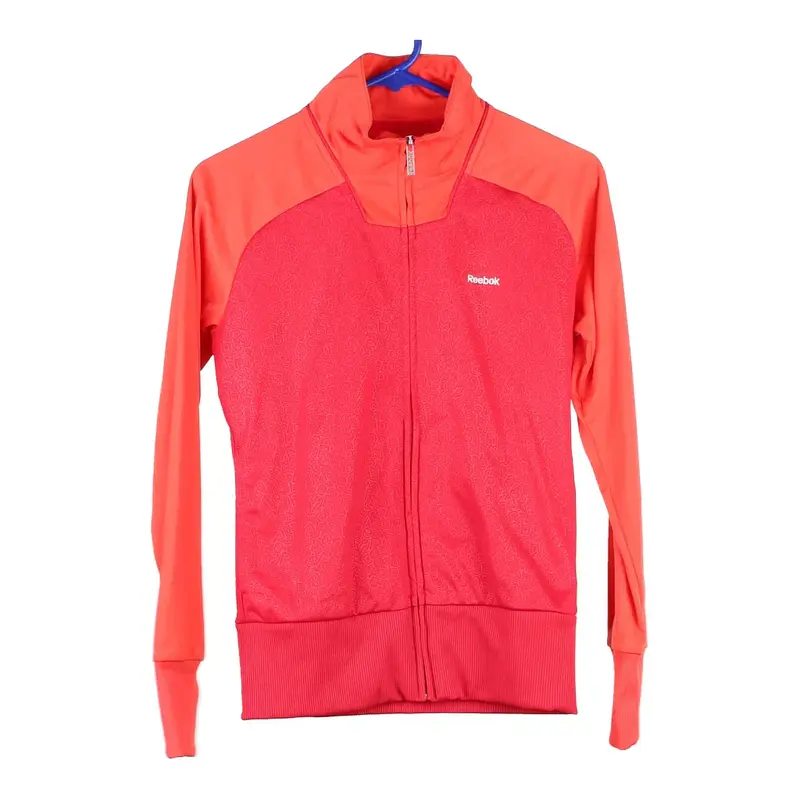Age 13-14 Reebok Track Jacket - Small Red Polyester