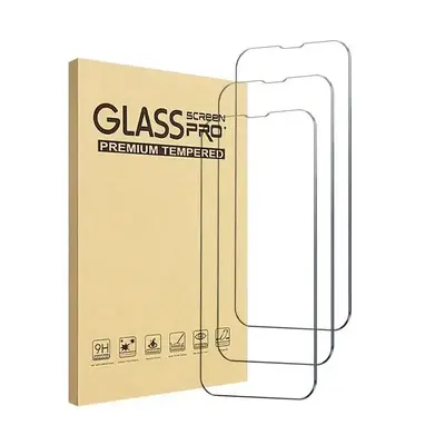 HD Tempered Glass Phone Screen Protector Kit, Anti-scratch Explosion Proof Screen Protective Film, Phone Accessories for iPho...