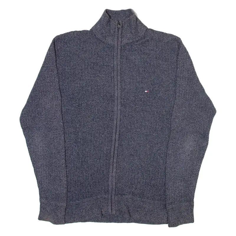 TOMMY HILFIGER Mens Jumper Grey Tight Knit M