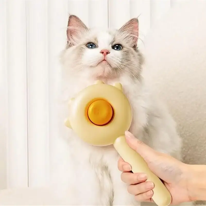 Two Tone Pet Needle Comb, Cat Brush Pet Hair Removal Brush, Grooming and Massaging Comb for Cats and Dogs, Pet Hair Detanglin...