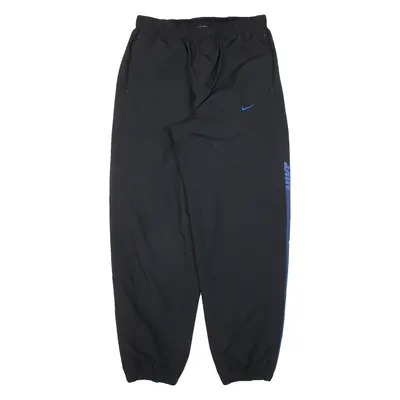 NIKE Mens Track Pants Black Tapered L W30 L31