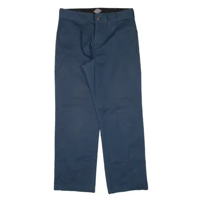 DICKIES Skateboarding Mens Trousers Blue Regular Straight W30 L27