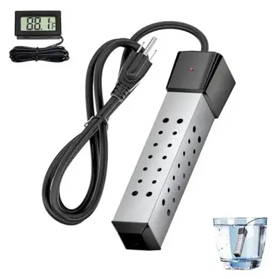 BIUSIKAN 2000W Rapid Heating Square Immersion Water Heater for Inflatable Pool, Bucket Heater with 304 SS Guard, LCD Thermome...