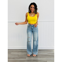 Judy Blue Bayside Bliss Tummy Control Wide Leg Jeans (Reg. & Plus)