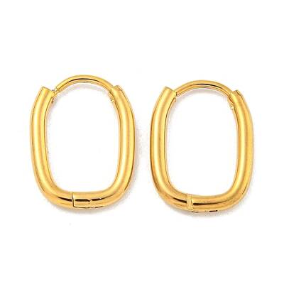202 Stainless Steel Huggie Hoop Earrings