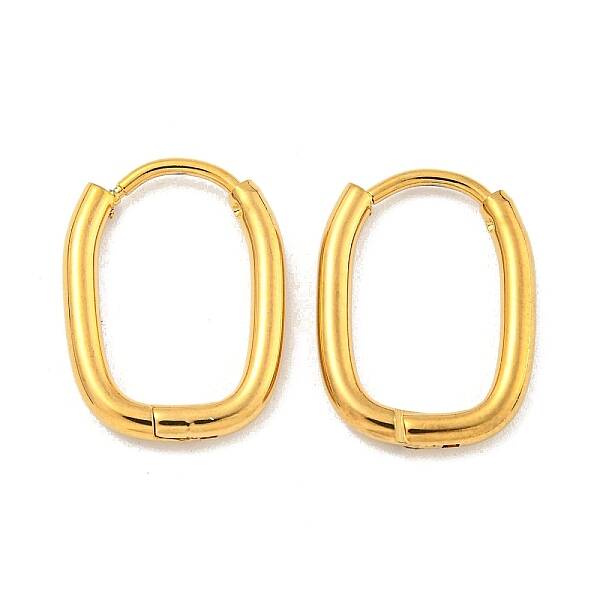 202 Stainless Steel Huggie Hoop Earrings